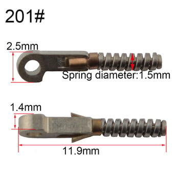 100PCS Пружинен винт за очила за ремонт на счупени гъвкави дужки на очила, счупена пружинна резервна част