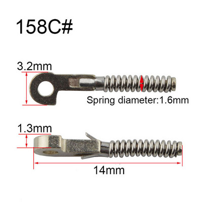  Opružni vijak za naočale za popravak slomljenih savitljivih drški naočala slomljen zamjenski dio opruge