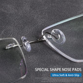 COLOUR_MAX Tampoane pentru nas pentru ochelari 5 perechi Ochelari cu fixare Piesă pentru nas Tampoane pentru nas din silicon moale Protecție pentru nas anti-alunecare