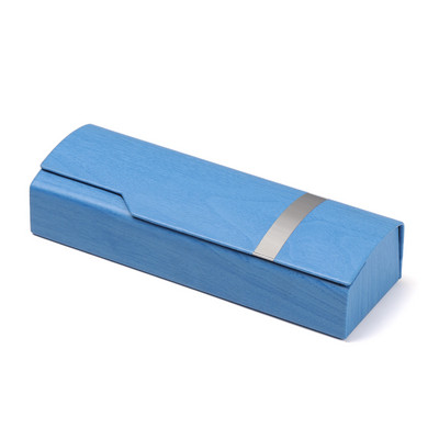 1PC Kutija od imitacije drvenog zrna za naočale, sunčane naočale Unisex modna zaštita za naočale Tvrda ručno izrađena prijenosna četvrtasta preklopna torbica