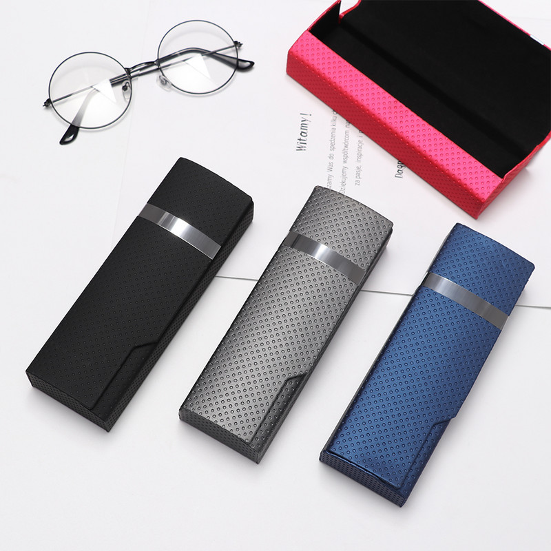 1PC Kutija od imitacije drvenog zrna za naočale, sunčane naočale Unisex modna zaštita za naočale Tvrda ručno izrađena prijenosna četvrtasta preklopna torbica