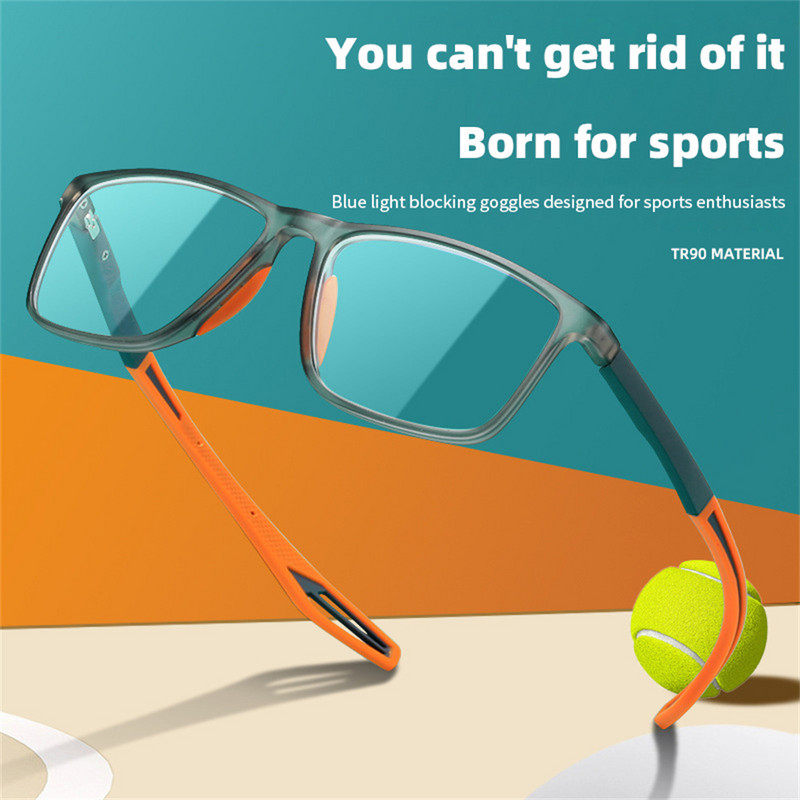 Elbru Ochelari pentru miopie pentru computer anti-lumină albastră, femei, bărbați, ultraușoare, TR90, sport, anti-alunecare, pentru miopie, dioptrii 0-50-400