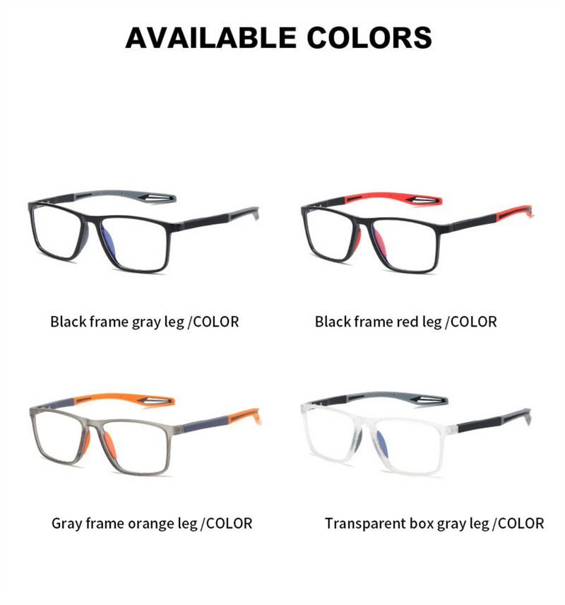 Elbru Ochelari pentru miopie pentru computer anti-lumină albastră, femei, bărbați, ultraușoare, TR90, sport, anti-alunecare, pentru miopie, dioptrii 0-50-400