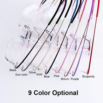 5018 Beta-Ti Designer Brand Style Гъвкава памет Метална рамка за очила без рамки за оптична рамка за очила oculos de grau