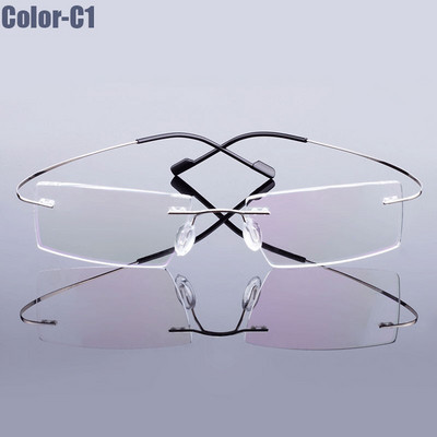 5018 Beta-Ti Designer Brand Style Flexible Memory Metal Rimless Glasses Frame for oculos de grau Glasses Optical Frame