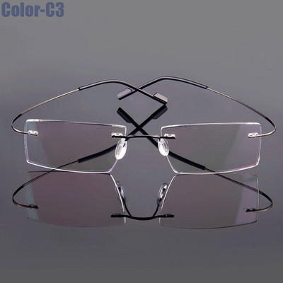 5018 Beta-Ti Designer Brand Style Flexible Memory Metal Rimless Glasses Frame for oculos de grau Glasses Optical Frame