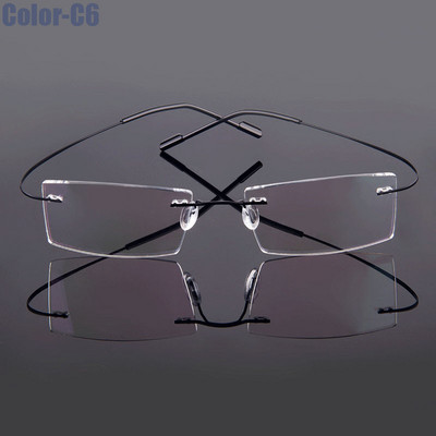 5018 Beta-Ti Designer Brand Style Flexible Memory Metal Rimless Glasses Frame for oculos de grau Glasses Optical Frame
