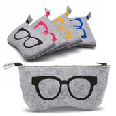 Villane vildist riidest prillid kotid prillide ümbrised pliiatsihoidjad õpilased hoiukotid tõmblukk prillid ümbrised prillide tarvikud