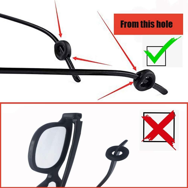 10 pari vrhova za držač naočala Držač rukava Silikonski protuklizni držač Elastične naočale Kukica za uši Ogledalo Noga Dodaci za naočale