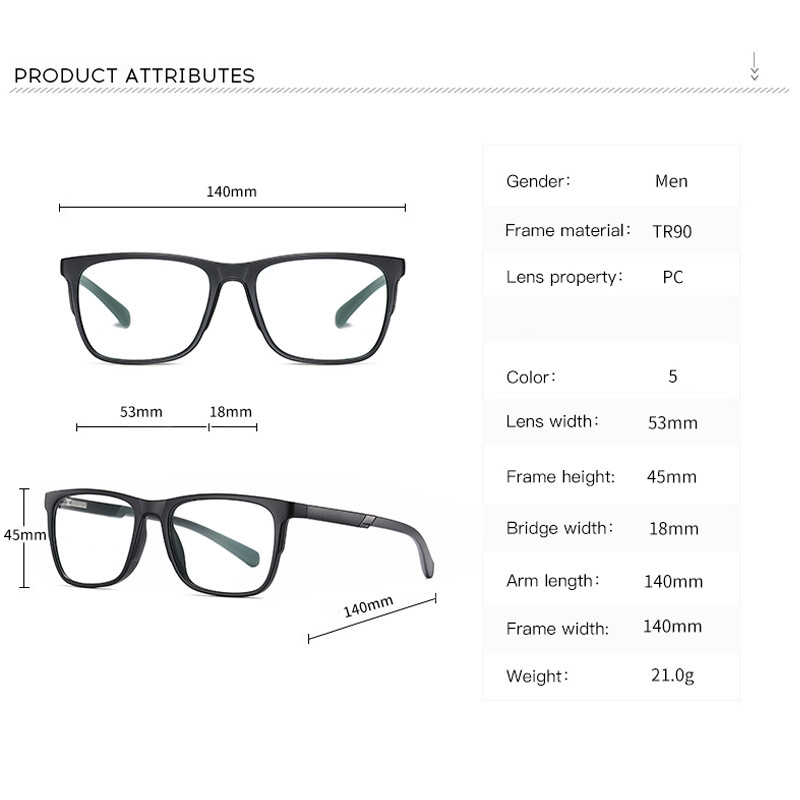 TR90 Naočale za blokiranje plave svjetlosti Lagani okvir za naočale protiv umora za žene Muškarci Filter Blue Ray Računalna igra Digital