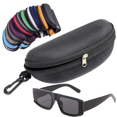 Portable Eyewear Cases Cover Sunglasses Hard Case for Women Men Glasses Box with Lanyard Zipper Eyeglass Cases Protector