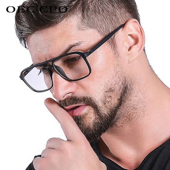 OEC CPO Anti Blue Light Blocking Filter Reduces Digital Eye Strain Модни мъжки оптични очила Frame Clear Lens Eyewear O407