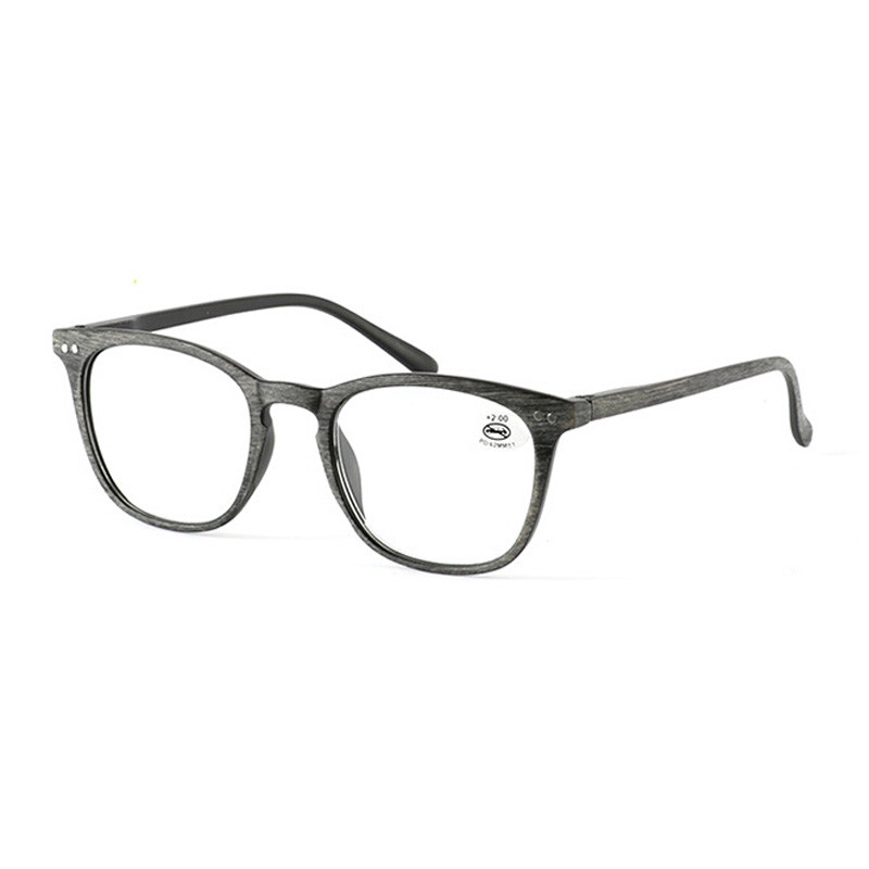 Zilead imitație lemn plastic ochelari de lectură femei și bărbați rășină ochelari prezbiopie HD unisex dioptrie+1.0+1.5+2.0+2.5+3.0+3.5 +4.0