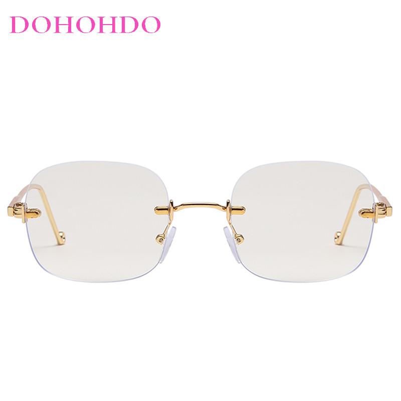 Naočale za blokiranje plave svjetlosti za muškarce 2023. kvadratni okviri za računalne naočale bez okvira Ženske prozirne leće Naočale za igre Oculos