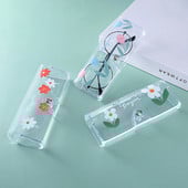 Didelis skaidrus akinių dėklas Matinis PVC akinių dėklas Studentų trumparegystė akinių dėžutė saulės akinių dėklas Mielas animacinis filmas gyvūnas vaisius