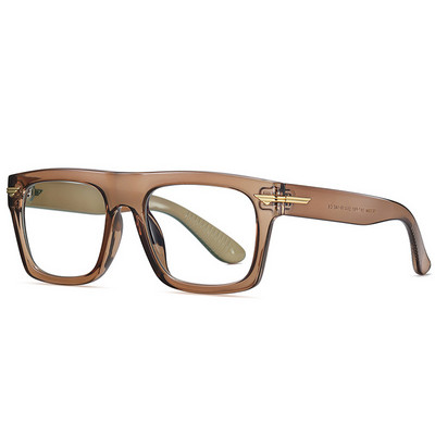 SO&EI Retro Square Clear Anti-Blu-Ray Eyewear TR90 Дамска рамка за очила Модни мъжки оптични рамки за очила Компютърни очила