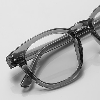 Swanwick acetate αντι μπλε γυαλιά που μπλοκάρουν το φως για γυναίκες TR90 κορεάτικα ρετρό τετράγωνα γυαλιά ανδρικός σκελετός κλασικό γκρι λεοπάρ
