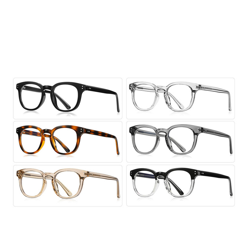 Swanwick acetatne naočale protiv plave svjetlosti za žene TR90 korejski retro kvadratni okvir za naočale za muškarce klasični sivi leopard