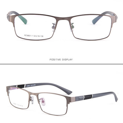 Reven Jate 8850 okvir za optičke naočale s poluobručom od legure sprijeda fleksibilne plastike TR-90 sljepoočnice za muške i ženske naočale