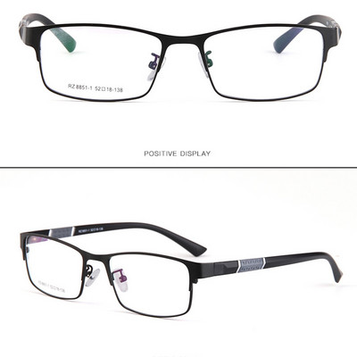 Reven Jate 8850 okvir za optičke naočale s poluobručom od legure sprijeda fleksibilne plastike TR-90 sljepoočnice za muške i ženske naočale