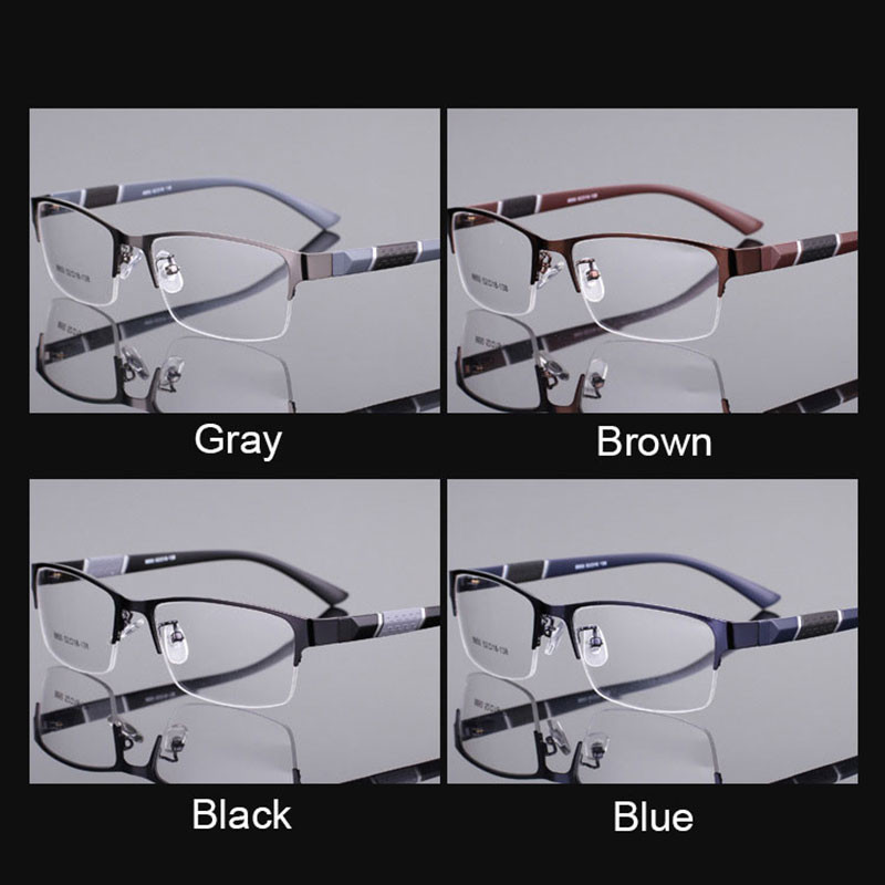 Reven Jate 8850 okvir za optičke naočale s poluobručom od legure sprijeda fleksibilne plastike TR-90 sljepoočnice za muške i ženske naočale