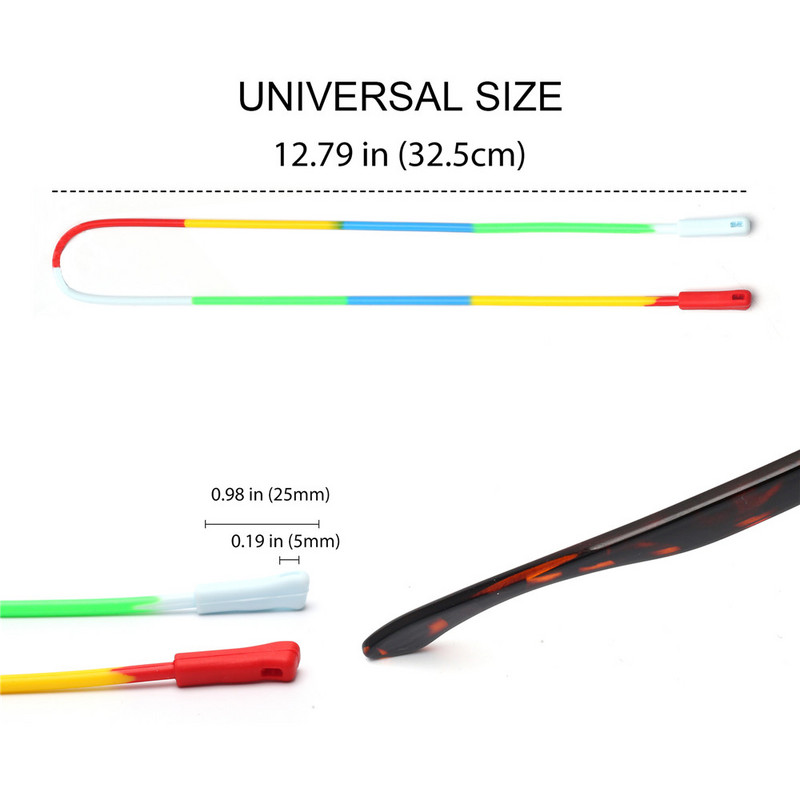 JM Elastsed Silikoonprillid Rihm Mehed Naiste Veekindlad Päikeseprillid Aksessuaarid Kett Spordiprillid Trossid Juhtmehoidja Paelad