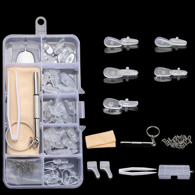 Naočale Silikonski jastučići za nos Alat za popravak optičkih naočala s odvijačem Pinceta Kukice za uši