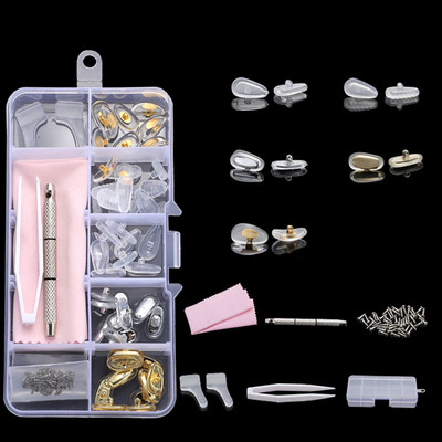 Naočale Silikonski jastučići za nos Alat za popravak optičkih naočala s odvijačem Pinceta Kukice za uši