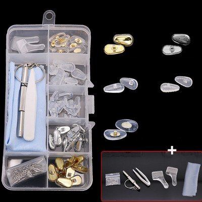 Naočale Silikonski jastučići za nos Alat za popravak optičkih naočala s odvijačem Pinceta Kukice za uši