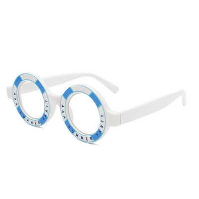 SO&EI retro ümmargused naiste prillid, raam, mood Leopard šampanja prillid, läbipaistvad Blu-Ray-vastased meeste optilised raamid, arvutiprillid