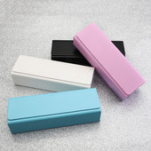 Modes kvadrātveida koka graudu briļļu futrālis 4 krāsu roku darbs briļļu futrālis magnēts slēgts saulesbriļļu futrālis portatīva glabāšanas kaste