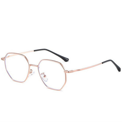 Unisex metalne nepravilne naočale koje blokiraju plavu svjetlost, ravne naočale protiv plave svjetlosti, ženske računalne naočale A641