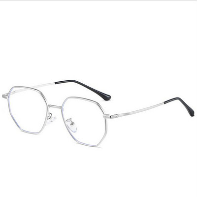 Unisex metalne nepravilne naočale koje blokiraju plavu svjetlost, ravne naočale protiv plave svjetlosti, ženske računalne naočale A641