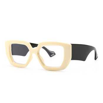 SO&EI Модни квадратни дамски очила Рамка за прозрачни лещи Мъжки оптични сенки UV400 Рамка за очила