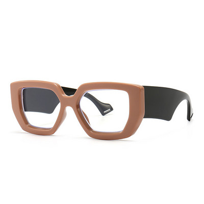 SO&EI Модни квадратни дамски очила Рамка за прозрачни лещи Мъжки оптични сенки UV400 Рамка за очила