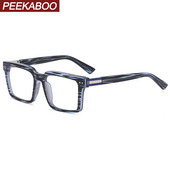 Peekaboo ženske naočale koje blokiraju plavo svjetlo tr90 prozirne leće četvrtasti okvir naočala za muškarce modne proljetne šarke crne prozirne