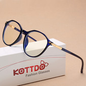 KOTTDO Fashion Women Transparent Spectacle Eyeglasses Man Computer Glasses Frame Anti Blue Optical Clear Lens Mtopia Glasses