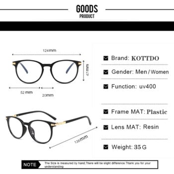 KOTTDO Fashion Women Transparent Spectacle Eyeglasses Man Computer Glasses Frame Anti Blue Optical Clear Lens Mtopia Glasses