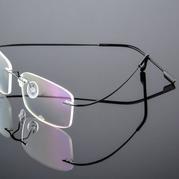 Semfly Titanium Metal Glasses Frame Мъже Жени Очила без рамки Очила Модни женски мъжки очила Гъвкави очила Унисекс