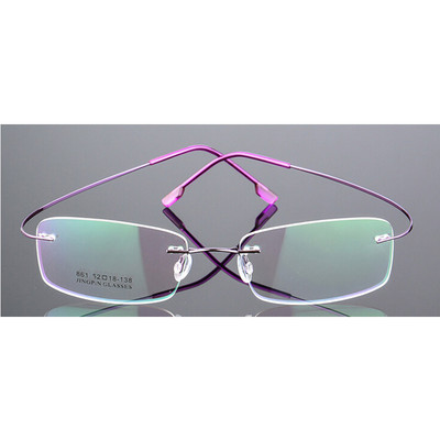 Semfly Titanium Metal Glasses Frame Мъже Жени Очила без рамки Очила Модни женски мъжки очила Гъвкави очила Унисекс