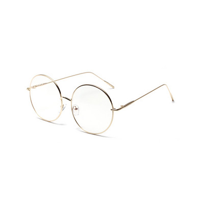 Zilead Oversize apvalių akinių rėmelis moterims ir vyrams Retro metaliniai skaidrūs akiniai optiniai akiniai akiniai Unisex akiniai