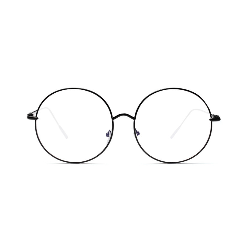 Zilead Oversize apvalių akinių rėmelis moterims ir vyrams Retro metaliniai skaidrūs akiniai optiniai akiniai akiniai Unisex akiniai