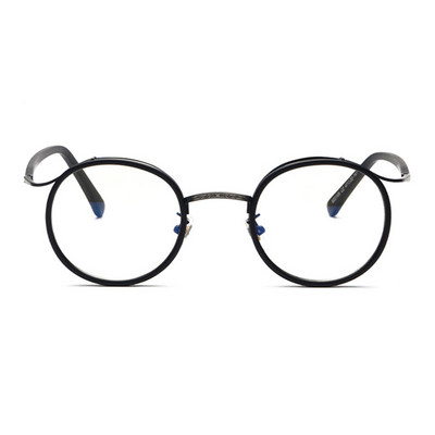 SHAUNA Anti-Blue Light Retro TR90 Дамски кръгли рамки за очила Уникален дизайн Модни мъжки оптични очила