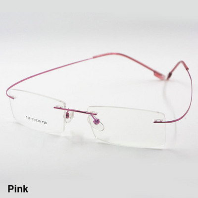 Reven Jate Fleksibilni okvir za naočale bez okvira od legure titana za optičke dioptrijske naočale za žene i muškarce