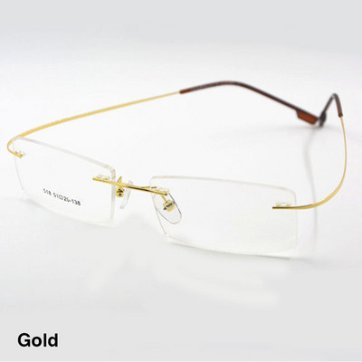 Reven Jate Fleksibilni okvir za naočale bez okvira od legure titana za optičke dioptrijske naočale za žene i muškarce