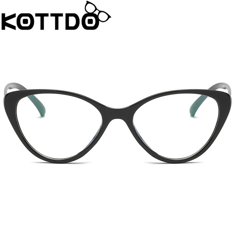 Kottdo Vintage Ochelari de vedere de pisică Ramă Ochelari de vedere Ochelari de vedere din plastic optic Ochelari clari Bărbați Ochelari de miopie pentru ochelari unisex