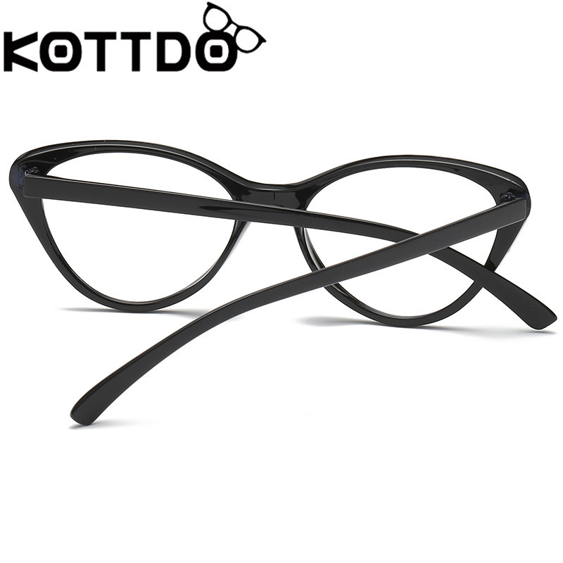 Kottdo Vintage Ochelari de vedere de pisică Ramă Ochelari de vedere Ochelari de vedere din plastic optic Ochelari clari Bărbați Ochelari de miopie pentru ochelari unisex