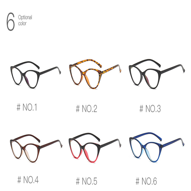 Kottdo Vintage Ochelari de vedere de pisică Ramă Ochelari de vedere Ochelari de vedere din plastic optic Ochelari clari Bărbați Ochelari de miopie pentru ochelari unisex