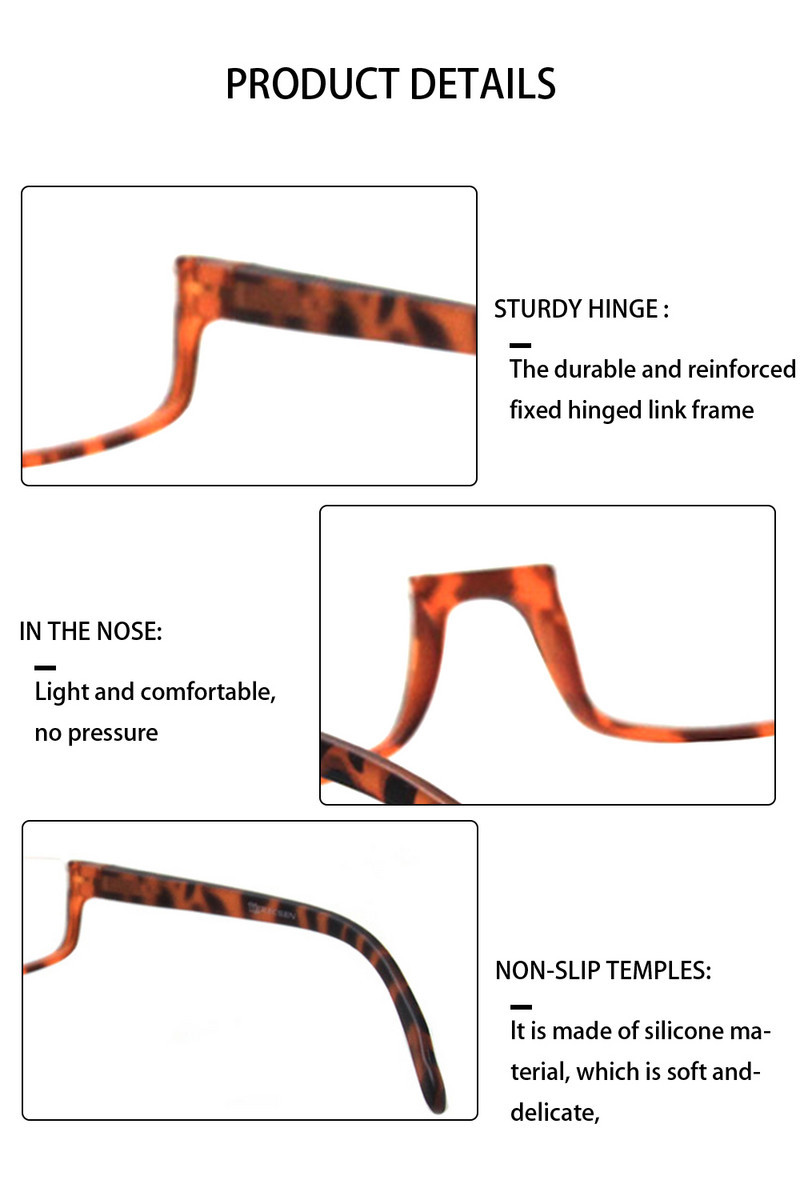Очила за четене Пролетна панта Модни женски мъжки очила за четене с половин рамка