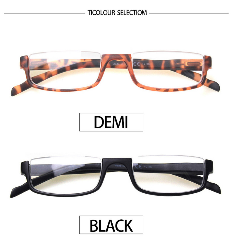 Очила за четене Пролетна панта Модни женски мъжки очила за четене с половин рамка